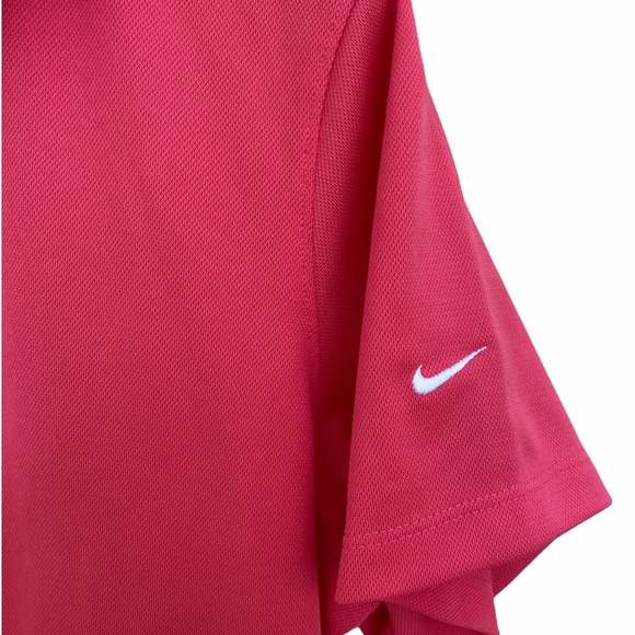 NIKE Golf Dri-Fit Polo Pink 8-10 Medium - Picture 3 of 6